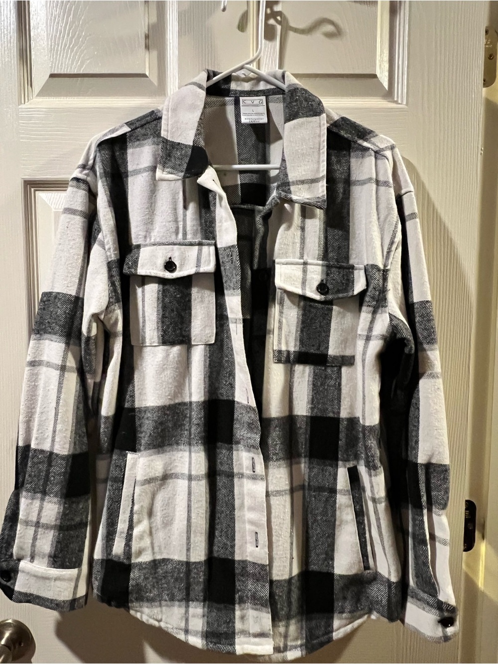 Constantly Varied Gear Black and White Plaid Utility Shacket